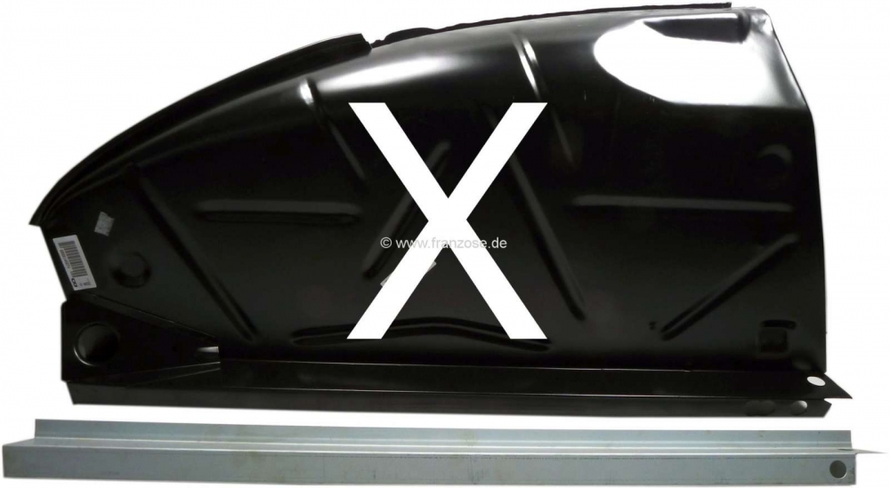 Sonstige-Citroen - Reparatiepaneel linkerbinnenvleugel achteraan. Dit plaatwerk is de 2 trede (offset) op de 