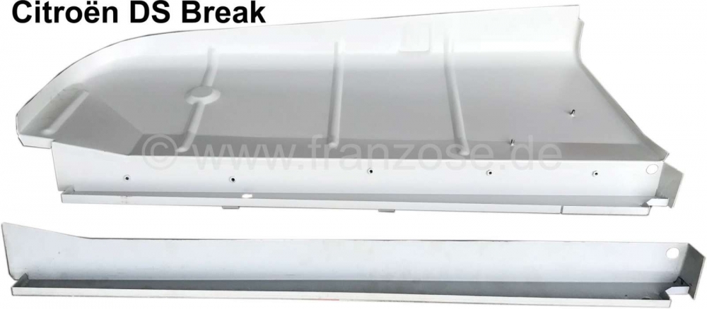 Sonstige-Citroen - Spatbord reparatieplaatwerk, rechtsonder. Geschikt voor Citroen DS Break.