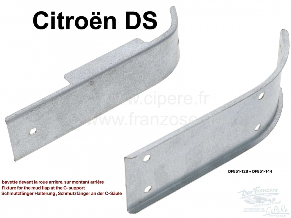 Sonstige-Citroen - Spatlaphouder (2 delen, gegalvaniseerd) voor de spatlap aan de C-stijl. Geschikt voor Citr