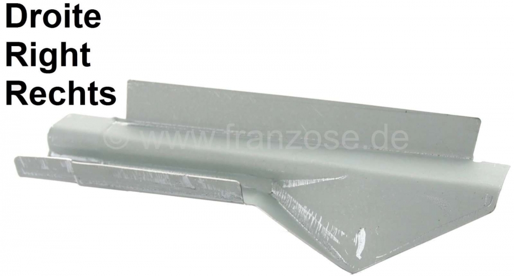 Citroen-DS-11CV-HY - C-stijl verbindingsplaat rechtsboven. Geschikt voor Citroen DS berline.