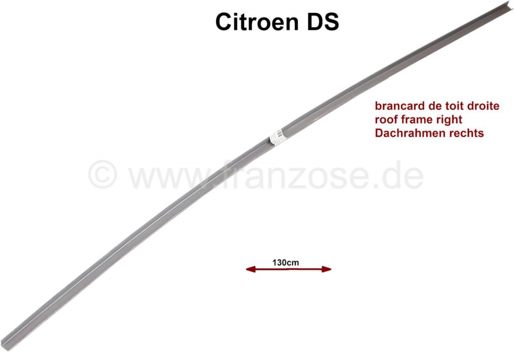 Sonstige-Citroen - Dakframe reparatiepaneel rechts. Geschikt voor Citroen DS sedan. De verchroomde daktrimlij