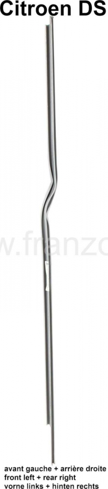 Sonstige-Citroen - Deurafdichting linksvoor + rechtsachter, carrosseriezijde. Rubberen klemstrip op de B-stij