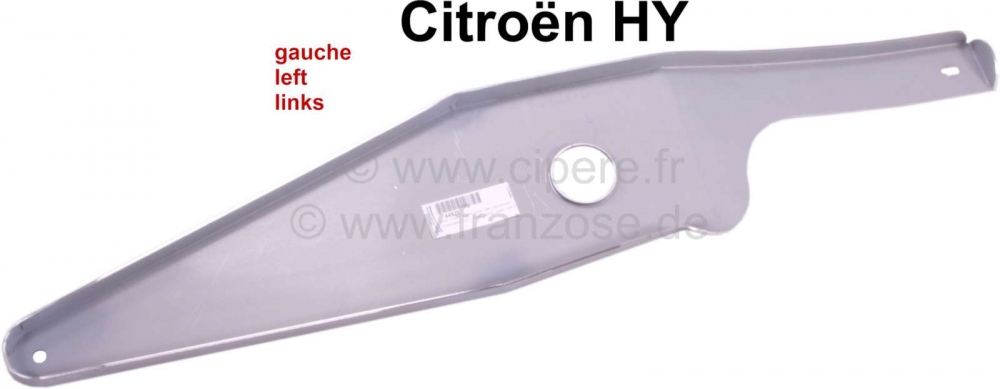 Citroen-DS-11CV-HY - Linker dwarsbalk, plaatwerk onder de cabine, verbinding met de chassis dwarsbalk (horizont