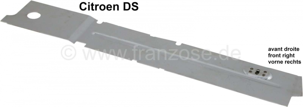 Citroen-DS-11CV-HY - Voorkant rechts. Onderste paneel met de bocht naar boven (eindpunt linksvoor, onderaan). G