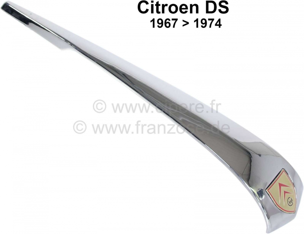 Sonstige-Citroen - Brede handgreep motorkap. Geschikt voor Citroen DS vanaf 1967, zeer goede reproductie. Met