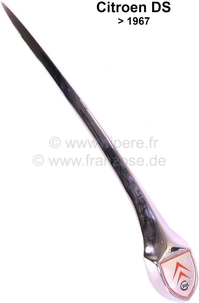 Sonstige-Citroen - Handgreep motorkap, smal. Geschikt voor Citroen DS, tot 1967, zeer goede reproductie. Met 