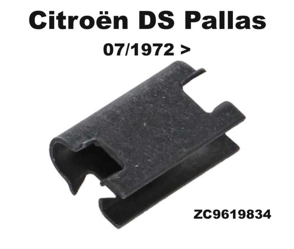 Citroen-DS-11CV-HY - Clip voor de rand van de hemelbekleding. Geschikt voor Citroen DS Pallas, vanaf bouwjaar 0