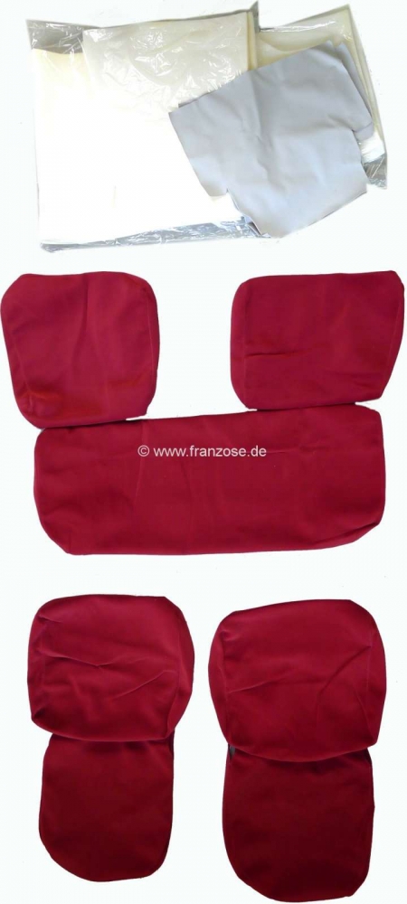 Citroen-DS-11CV-HY - DS > 1965, stoelhoezen voor + achter, Citroen DS (Non Pallas) tot bouwjaar 1965(lage rugle