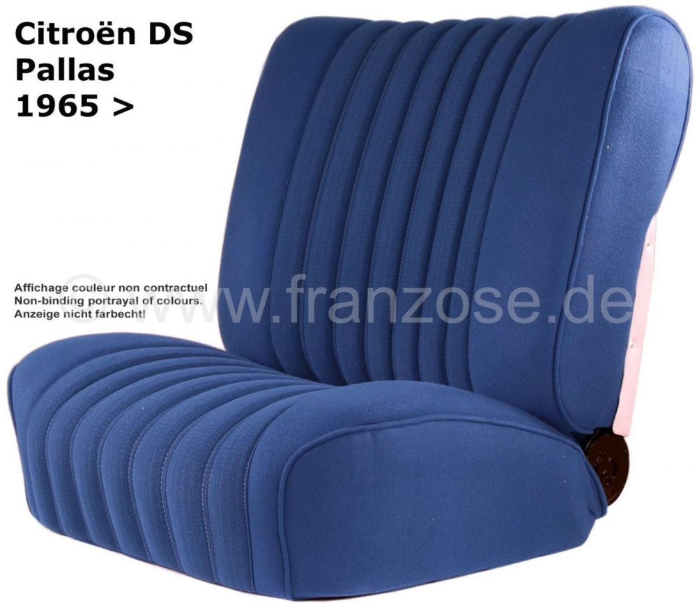 Sonstige-Citroen - DS Pallas, stoelhoezen voor + achter, Citroen DS Pallas, kleur donkerblauw (foncé). Hoge 