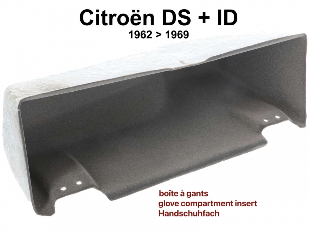 Citroen-DS-11CV-HY - Handschoenenkastje, geschikt voor Citroen ID, van modeljaar 1962 tot 1969 (oud dashboard)
