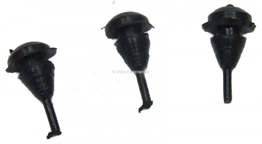 Citroen-DS-11CV-HY - Rubberen bufferset, voor het dashboardkastje. Geschikt voor Citroen 11CV + 15CV. Of. Nr. 2