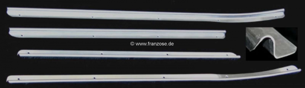 Citroen-DS-11CV-HY - Dorpelbekleding (bescherming) voor de deuringang. Geschikt voor Citroen 11CV BN + 15CV. Co