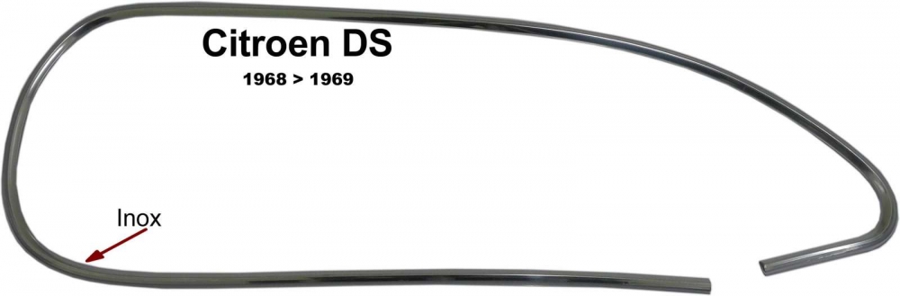 Sonstige-Citroen - Koplamp sierlijst rechts, gemaakt van roestvrij staal. Geschikt voor Citroen DS, alleen va