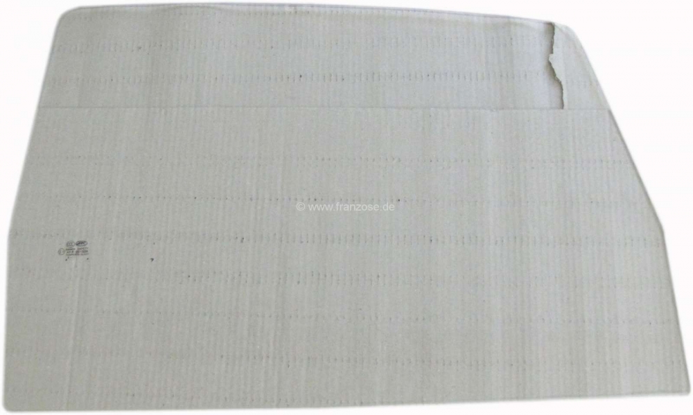 Citroen-DS-11CV-HY - Achterklepschijf, transparant. Dikte schijf: 5,0 mm. Geschikt voor Citroën DS. Of. Nr. DS