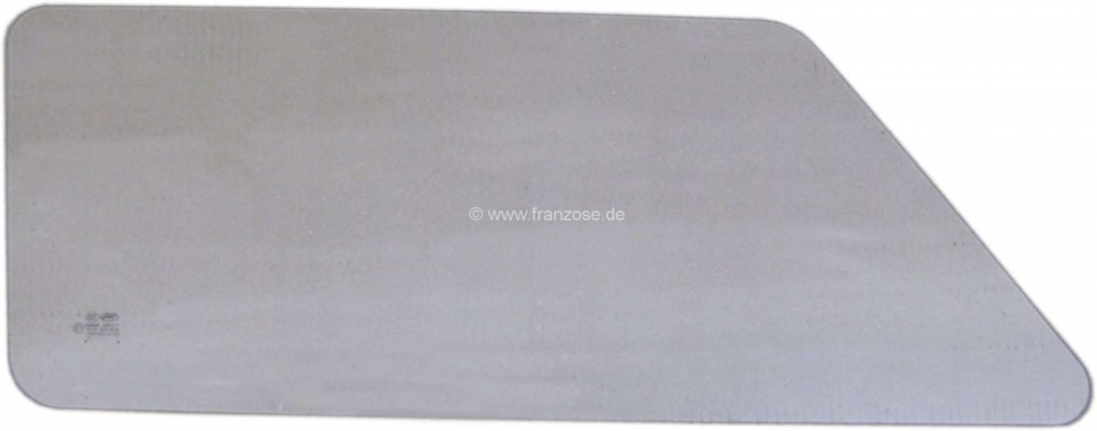 Citroen-DS-11CV-HY - Zijruit achteraan, helder, 4mm. Geschikt voor Citroen DS Break. Of. Nr. DF961-32B