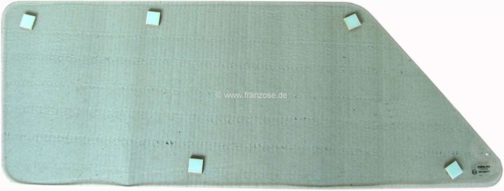 Citroen-DS-11CV-HY - Zijruit groen getint. Geschikt voor Citroen DS Break achteraan. Dikte voorruit: 5,0 mm. Of