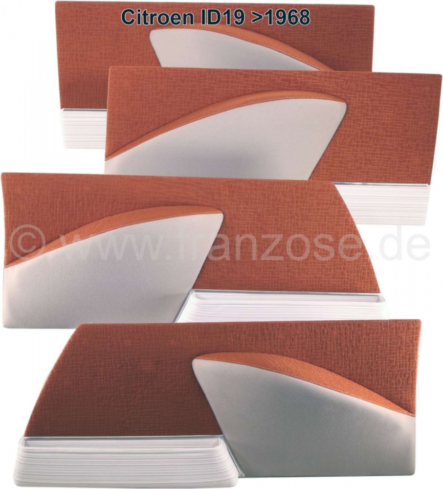 Sonstige-Citroen - ID19 >68, deurpanelen (4 stuks). Geschikt voor Citroen ID19, tot modeljaar 1968. Kleur: ko
