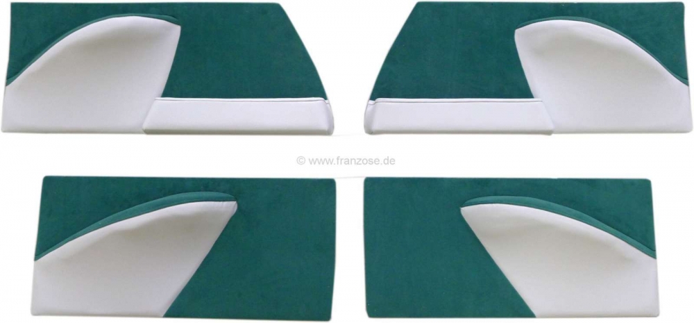 Sonstige-Citroen - DS Non Pallas, deurpanelen set (4 stuks). Donkergroen velours (vert Jura). Geschikt voor C