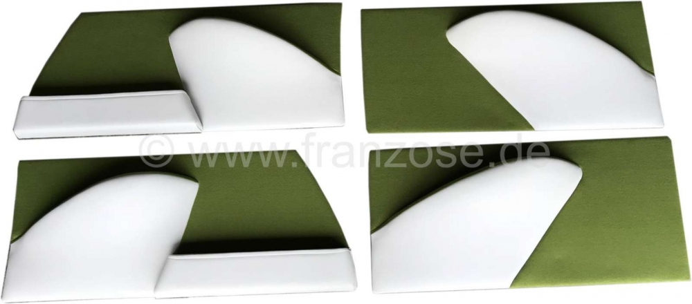 Sonstige-Citroen - DS Non Pallas, deurpanelen set (4 stuks). Velours geleigroen (vert mousse). Geschikt voor 
