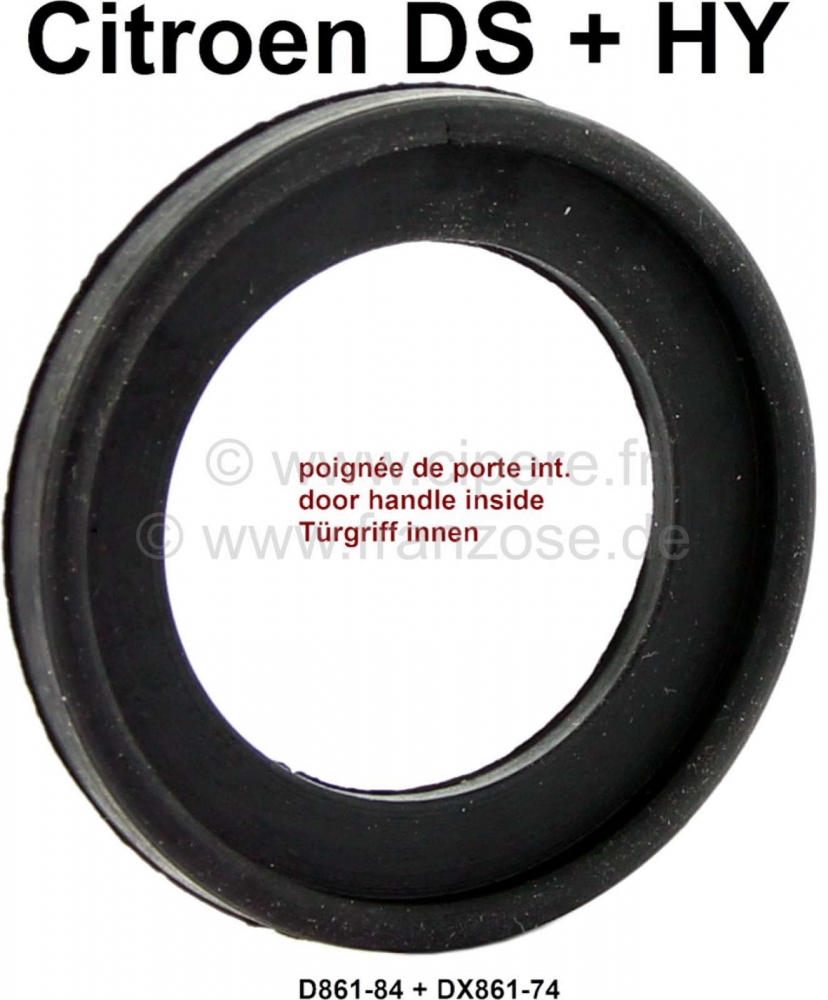 Sonstige-Citroen - Handgreep binnendeur. Rubberen afdichting onder de handgreep van de binnendeur. Geschikt v