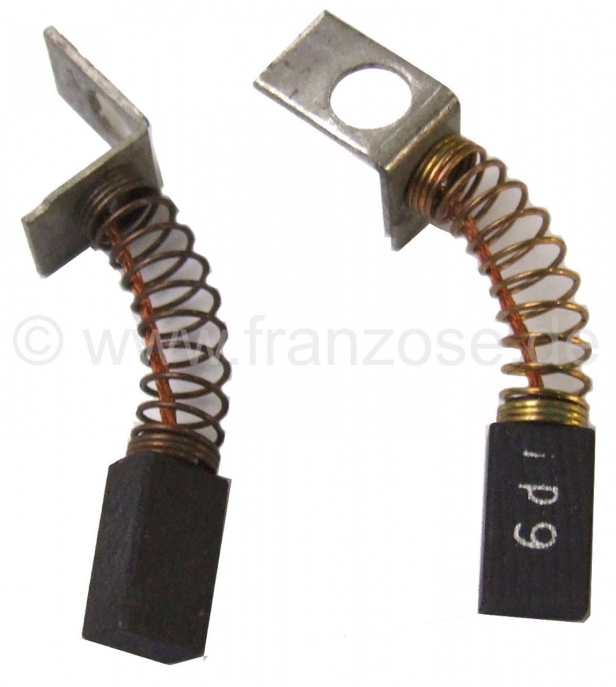 Citroen-DS-11CV-HY - Dynamo koolborstels, voor Paris Rhone dynamo. Geschikt voor Citroen DS, tot modeljaar 03/1