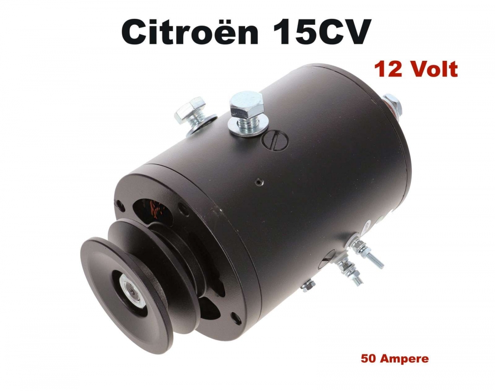 Citroen-DS-11CV-HY - Dynamo, nieuw onderdeel (gelijkstroom). Geschikt voor Citroen 15CV (6 cilinder)! 6 Volt. 5