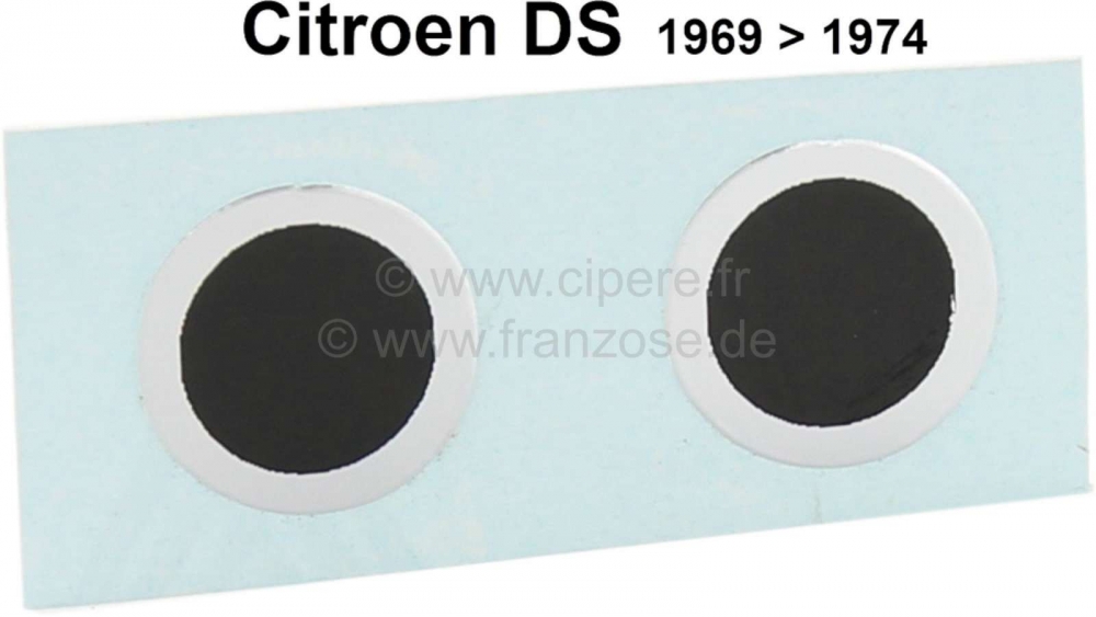 Citroen-DS-11CV-HY - Sticker (2 stuks) voor drukknop 