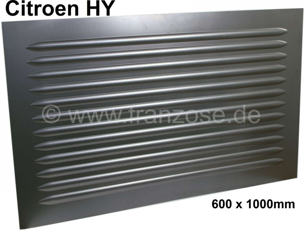 Citroen-DS-11CV-HY - Golfplaten reparatieplaat, groot. Geschikt voor Citroen HY. 12 ribbels. Afmetingen: 600 x 
