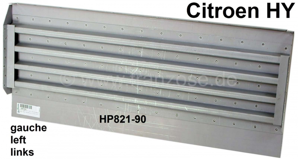 Citroen-DS-11CV-HY - Plaatwerk horizontaal, links in de verstevigingsligger achter de cabine. Of. Nr. HP821-90