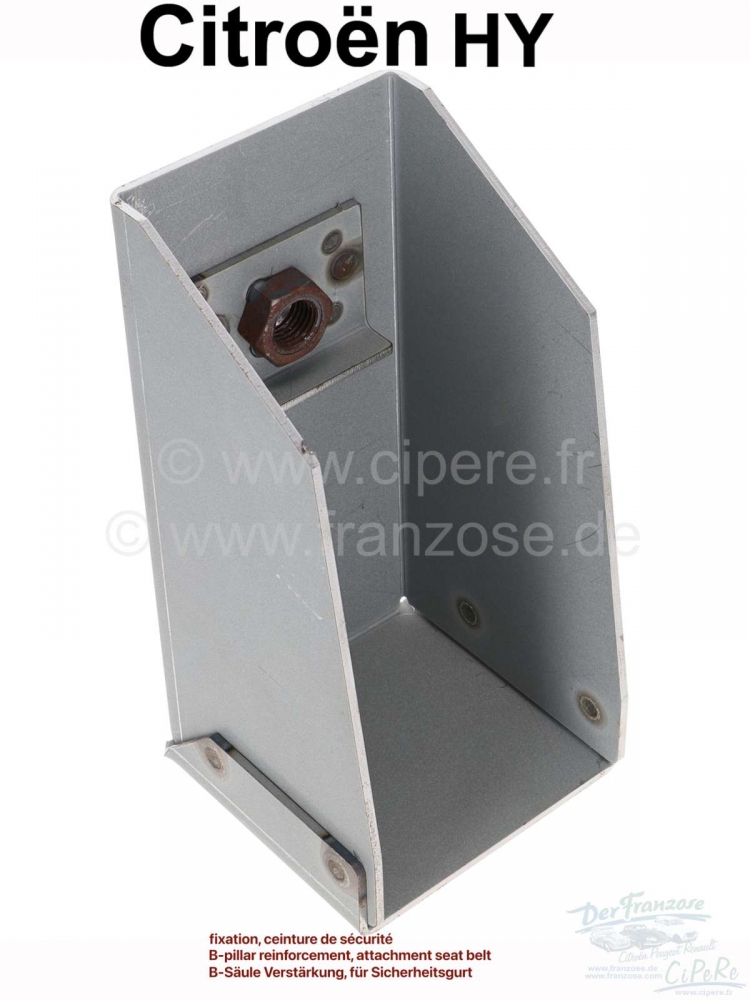 Citroen-DS-11CV-HY - Versterking van de B-stijl, voor het bevestigen van een veiligheidsgordel (bovenste bevest