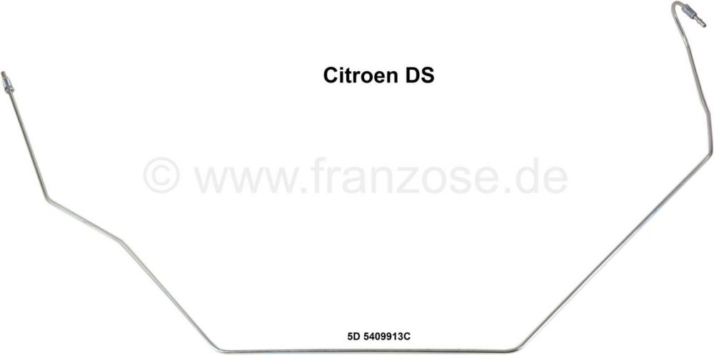 Citroen-DS-11CV-HY - Hydraulische leiding (drukleiding) tussen de rechter voorveercilinder en de T-connector (d