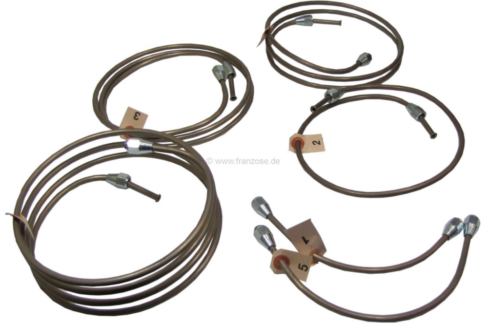 Citroen-DS-11CV-HY - Remleiding kit. Geschikt voor Citroen 11CV BL, vanaf modeljaar 07/1952.