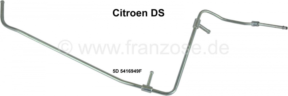 Sonstige-Citroen - Retourleiding van de drukregelaar en hoogteregelaar aan de voorkant naar het hydraulische 