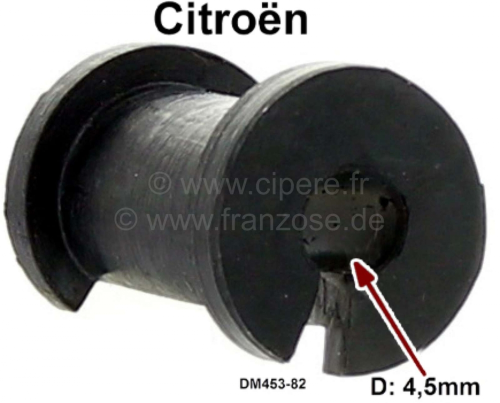Sonstige-Citroen - Schuurrubber, voor 4,5 hydraulische leiding (voor vastgeschroefde leidingen). Geschikt voo