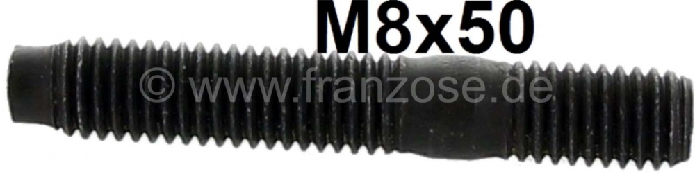 Citroen-DS-11CV-HY - Draadbout M8x50, cilinderkop uitlaatspruitstuk. Geschikt voor Citroën DS (vanaf 1965) + H