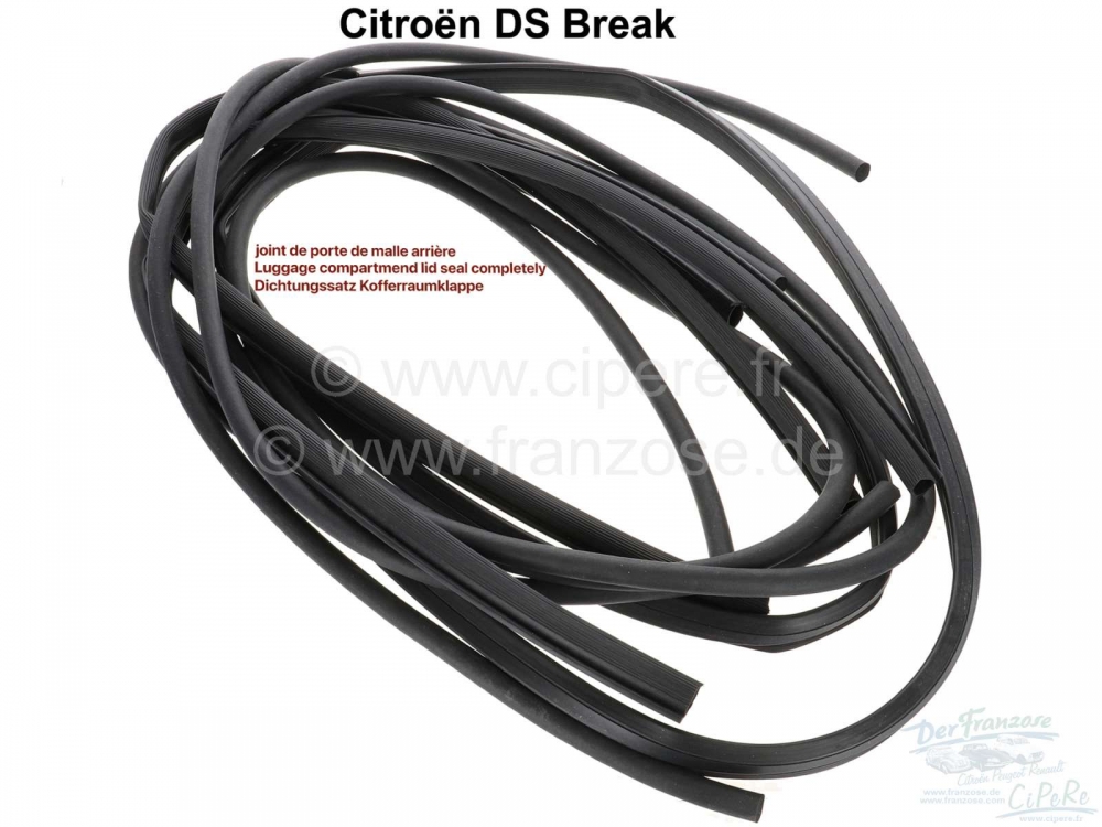 Sonstige-Citroen - Complete kofferdekselafdichting. Geschikt voor Citroen DS Break.