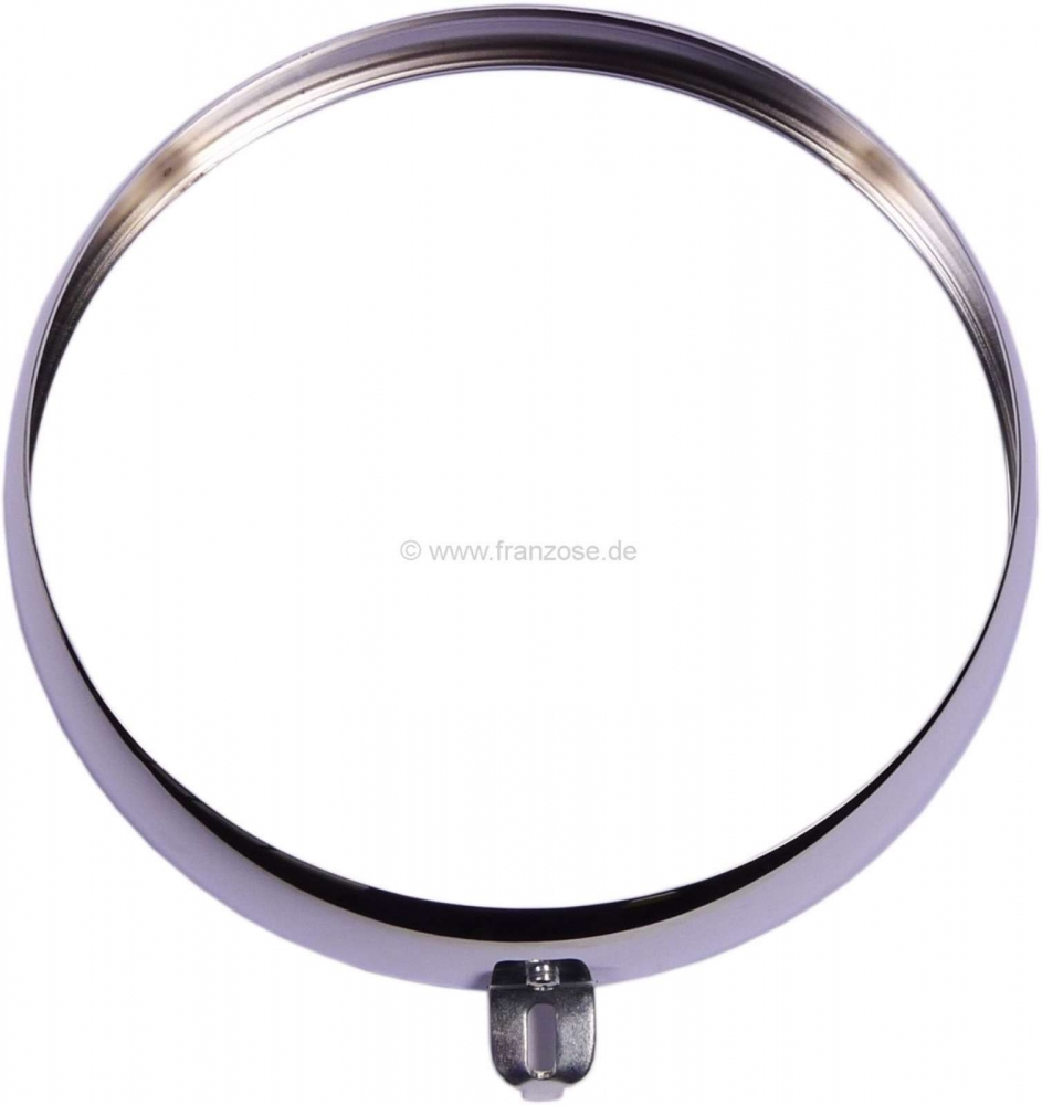Citroen-DS-11CV-HY - Koplamp chroom ring CIBIE, ca. 185mm/199mm diameter. Geschikt voor Citroen 11CV.