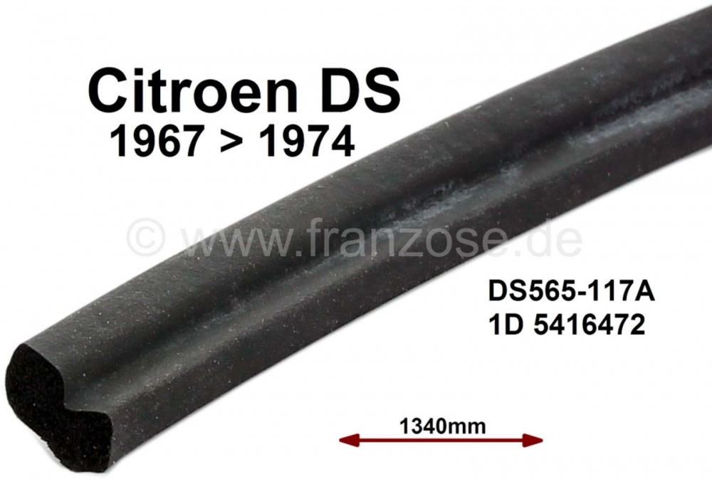 Sonstige-Citroen - Rubberen afdichting, tussen koplampglas en spatbord. Geschikt voor Citroen DS, vanaf model