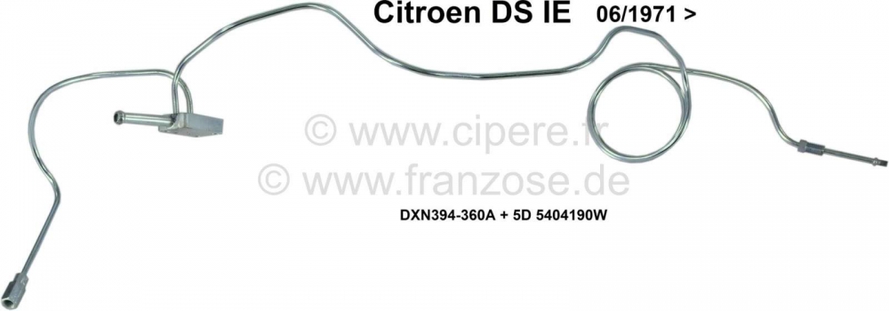 Sonstige-Citroen - Hydraulische leiding (leidingbundel) bovenop de centrifugaalregelaar. Geschikt voor Citroe