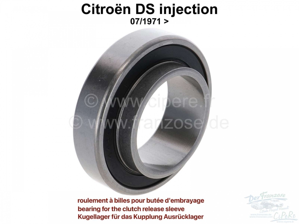 Sonstige-Citroen - Kogellager voor het ontkoppelingslager. Geschikt voor Citroen DS met membraan (platenkoppe