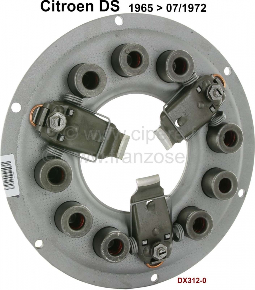 Sonstige-Citroen - Koppelingsdrukplaat, voor 3 hefboom (vinger) koppeling. In ruil! Geschikt voor Citroen DS,