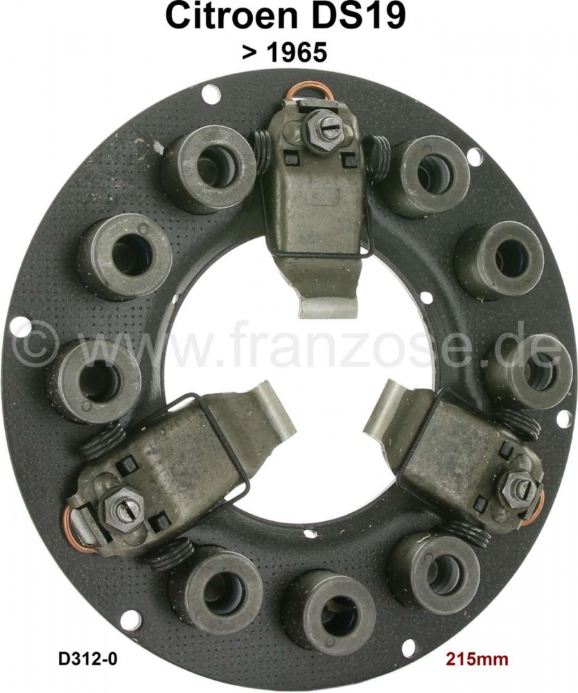 Sonstige-Citroen - Koppelingsdrukplaat, voor 3-hendel (vinger) koppeling. Nieuw onderdeel! Geschikt voor Citr