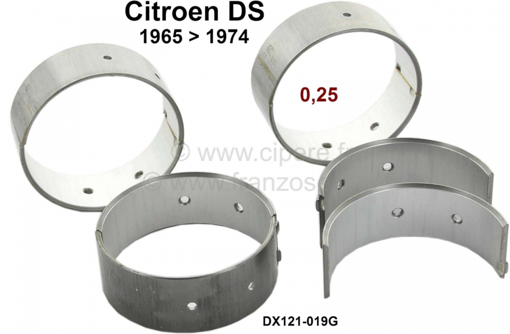 Sonstige-Citroen - Drijfstanglager (complete set). Geschikt voor Citroen DS, vanaf modeljaar 1965 (alle motor