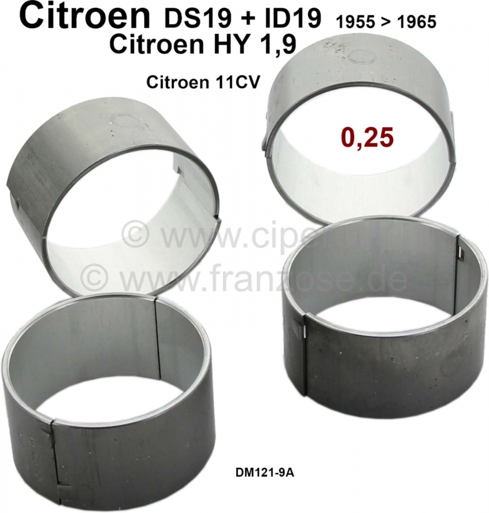 Sonstige-Citroen - Drijfstanglager (complete set). Geschikt voor Citroen ID19, DS19 tot modeljaar 1965. Citro