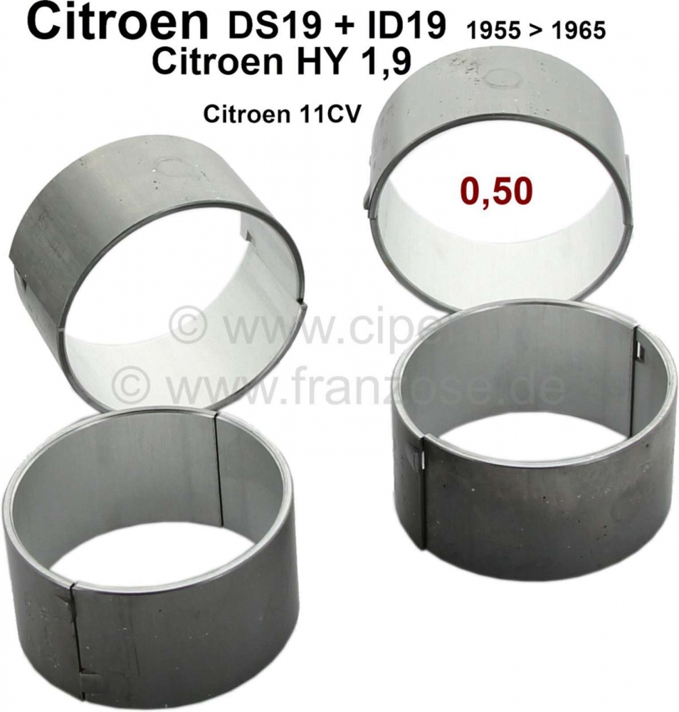 Sonstige-Citroen - Drijfstanglager (complete set). Geschikt voor Citroen ID19, DS19 tot modeljaar 1965. Citro