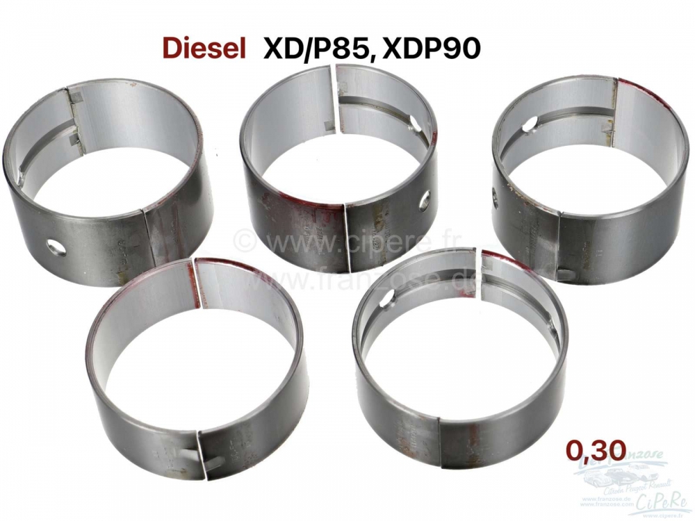 Peugeot - Krukaslager, overmaat 0.30. Geschikt voor Citroen HY Diesel. Peugeot 403D, 404D, 504D, J7D