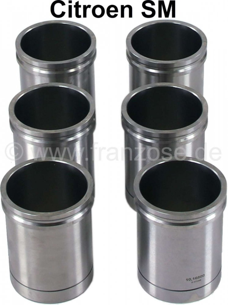 Citroen-DS-11CV-HY - SM, voering (cilinder) blanco (6x). Geschikt voor Citroen SM. De cilinder blanco heeft een
