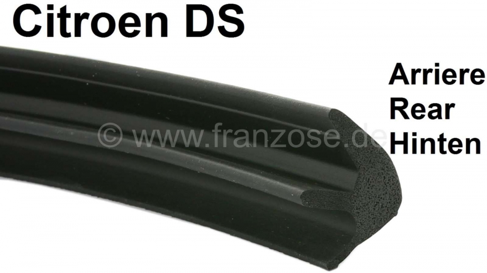 Sonstige-Citroen - Achterruitrubber aan de onderkant, tussen achterruit en hoedenplank (schuimrubber). Geschi