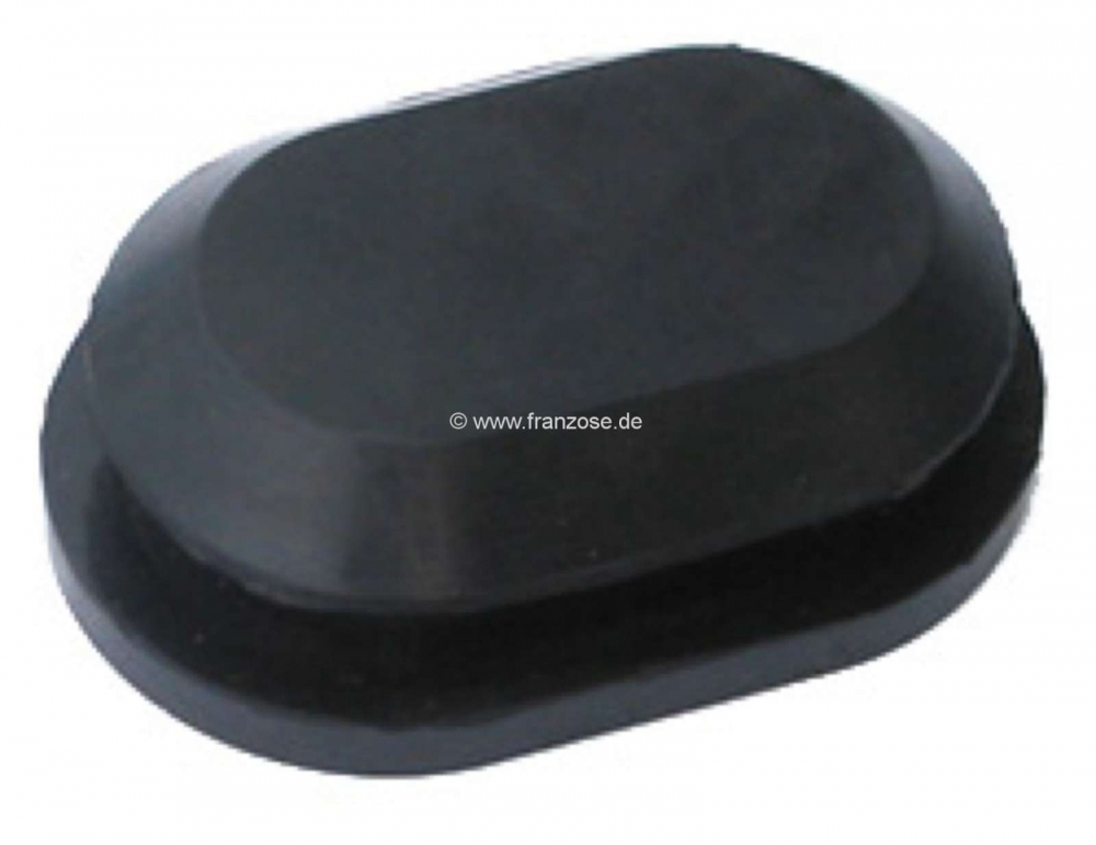 Citroen-DS-11CV-HY - Ovale rubberen plug voor de voorkant. Geschikt voor Citroen 11CV + 15CV. Afmeting: 40mm x 