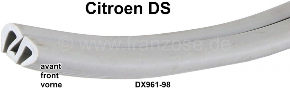 Sonstige-Citroen - Voorruitrubber in grijs. Geschikt voor Citroen DS. Of. DX961-98.